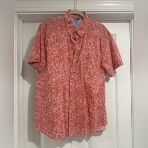 IZOD Men's Red Floral Shirt XL